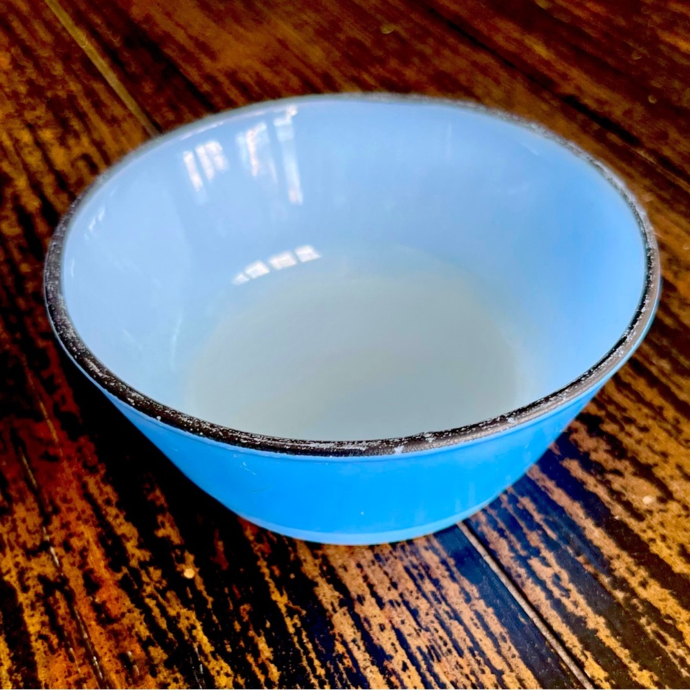 Blue Fire King bowl
